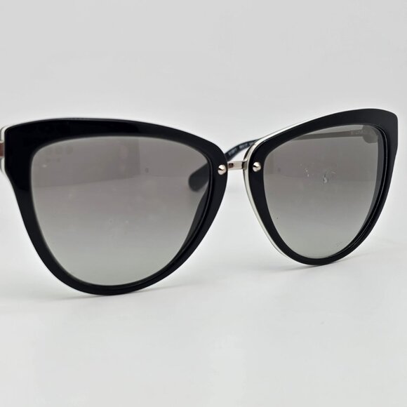 Michael Kors MK6039 Abela II Black Silver Frame Grey Lens Cat Eye Sunglasses - Picture 6 of 13